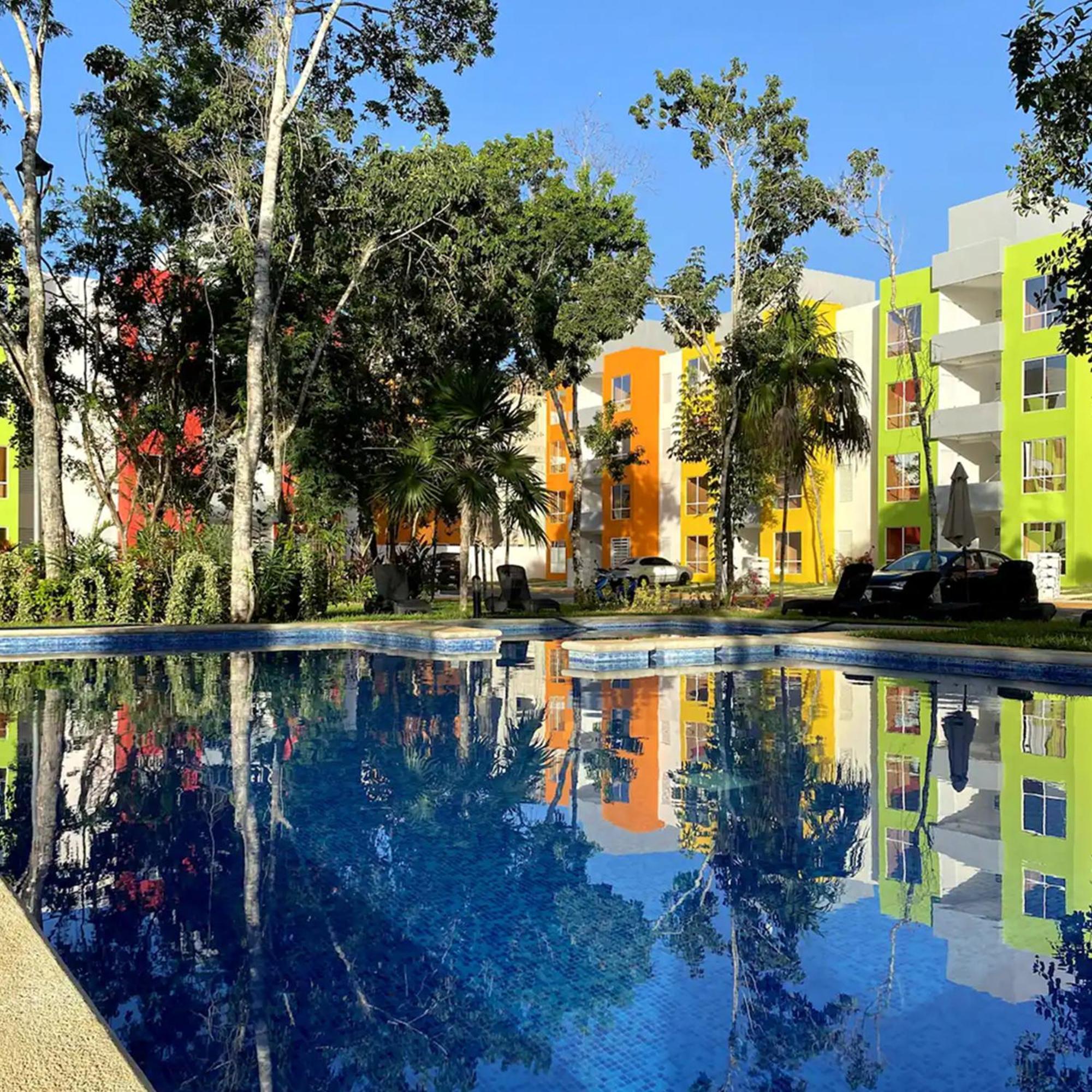 Apartamento Bonito Departamento En Privada Con Alberca Cancún Exterior foto