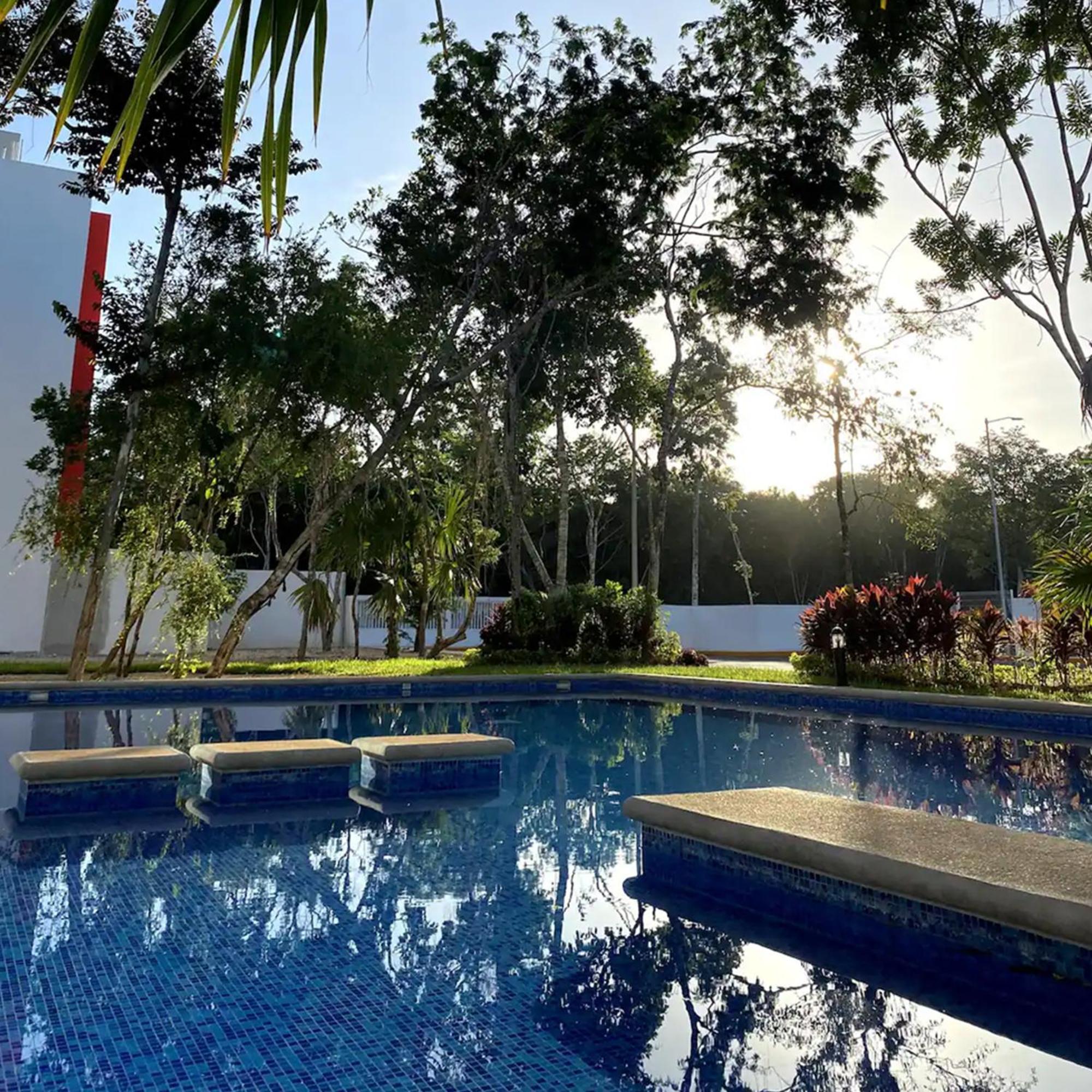 Apartamento Bonito Departamento En Privada Con Alberca Cancún Exterior foto